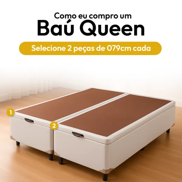 BASE CAMA BOX COM BAÚ ABERTURA FRONTAL KORANO PRETO