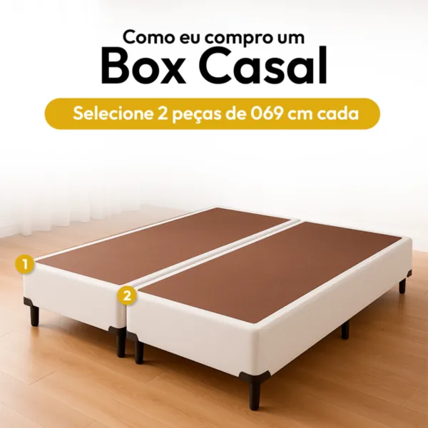 BASE CAMA BOX  KORANO MARROM