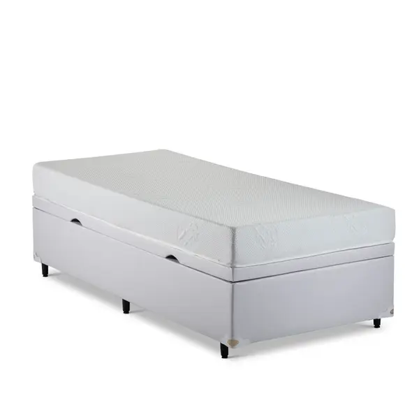 Cama Box Baú + Colchão na Caixa Smart Comfort Firme (5 Anos de Garantia)