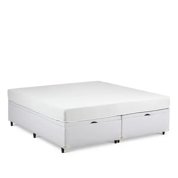 Cama Box Baú + Colchão na Caixa Smart Comfort Firme (5 Anos de Garantia)