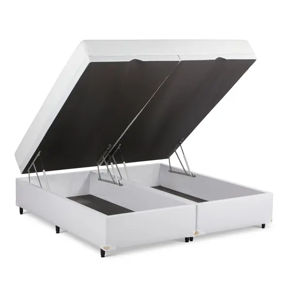 Cama Box Baú + Colchão na Caixa Smart Comfort Firme (5 Anos de Garantia)