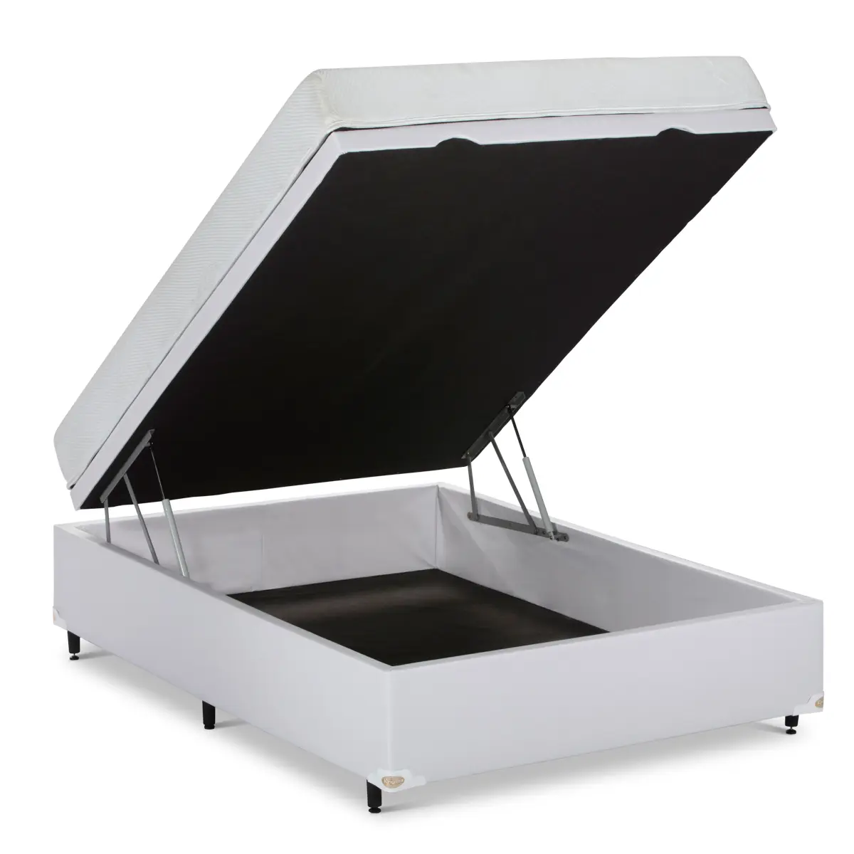 Cama Box Baú + Colchão na Caixa Smart Comfort Firme (5 Anos de Garantia)