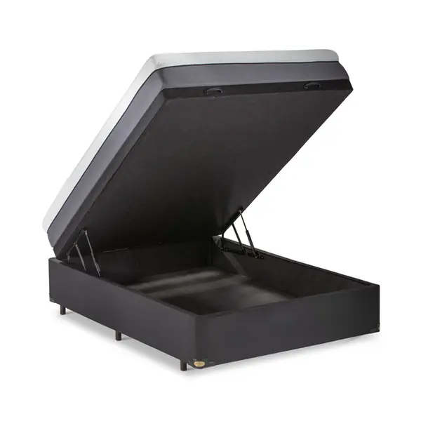 Cama Box Baú + Colchão na Caixa Original Conforto Intermediário - 12 Anos de Garantia