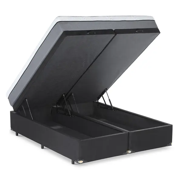 Cama Box Baú + Colchão na Caixa Original Conforto Intermediário - 12 Anos de Garantia