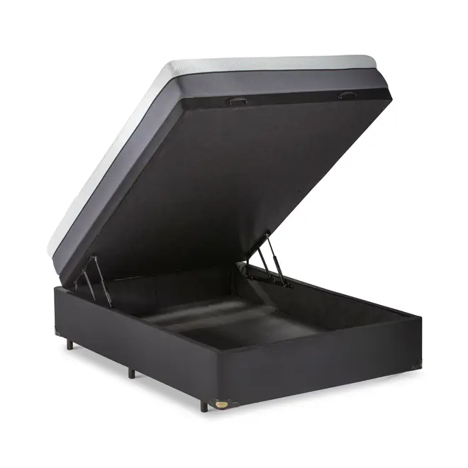 Cama Box Baú + Colchão na Caixa Original Conforto Intermediário - 12 Anos de Garantia