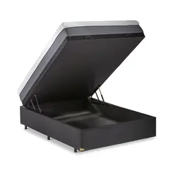 Cama Box Baú + Colchão na Caixa Original Conforto Intermediário - 12 Anos de Garantia