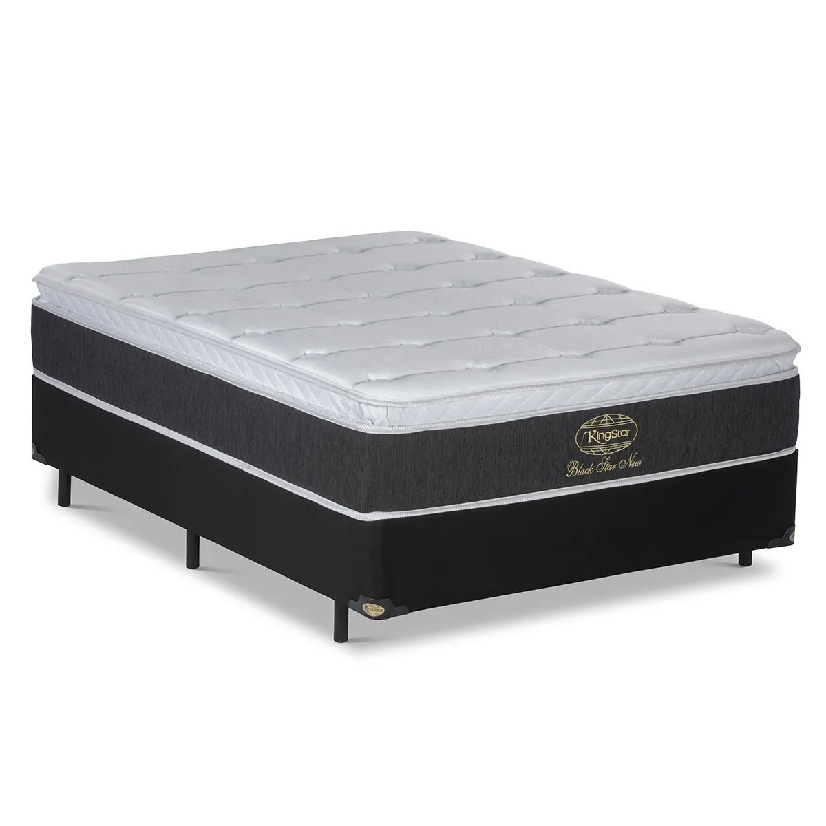 Cama Box + Colchão Black Star New