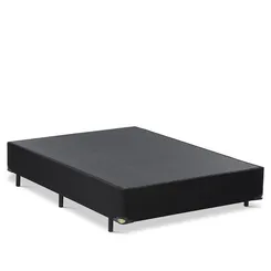 BASE CAMA BOX SUEDE PRETO