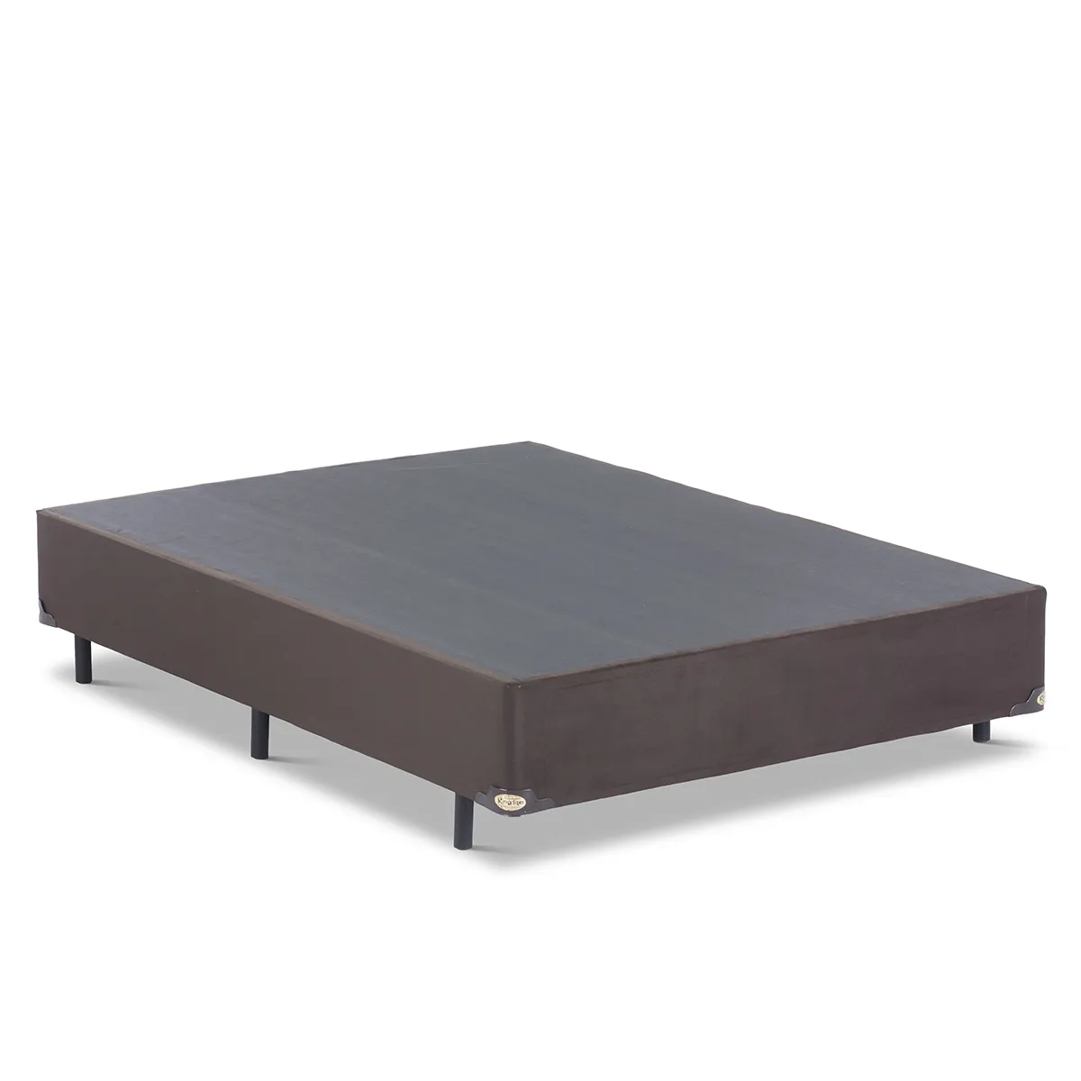 BASE CAMA BOX SUEDE MARROM