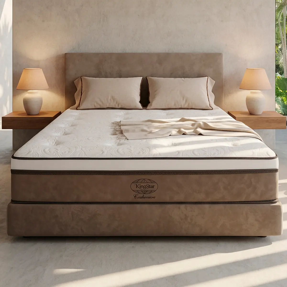 Colchão King Star Firme Molas Ensacadas Cashemire Desert