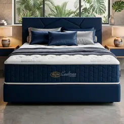 Colchão King Star Conforto Intermediário Molas Ensacadas Coolmax Blue
