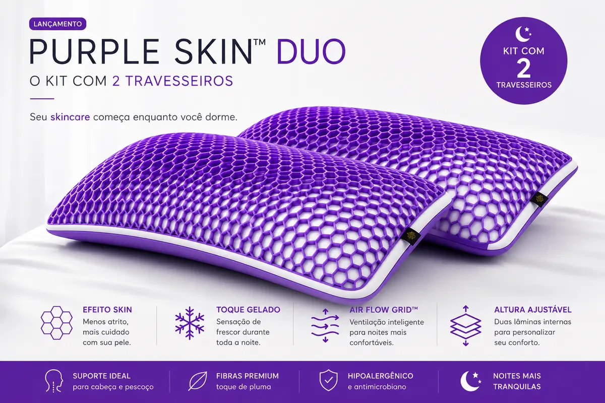 Travesseiro Duo Air Purple