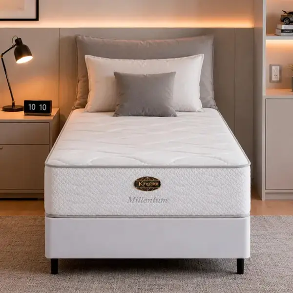 Cama Box + Colchão King Star Firme Molas Ensacadas Millenium