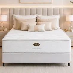 Cama Box + Colchão King Star Firme Molas Ensacadas Millenium