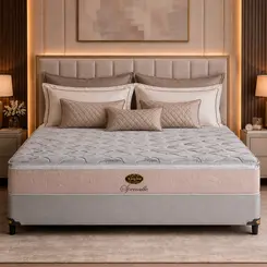 Cama Box + Colchão King Star Firme Specialle King