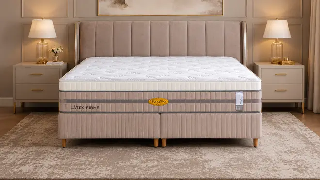 Colchão King Star Látex Firm Molas Ensacadas com Base Box