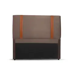 Cabeceira King Star Horus Veludo Chocolate