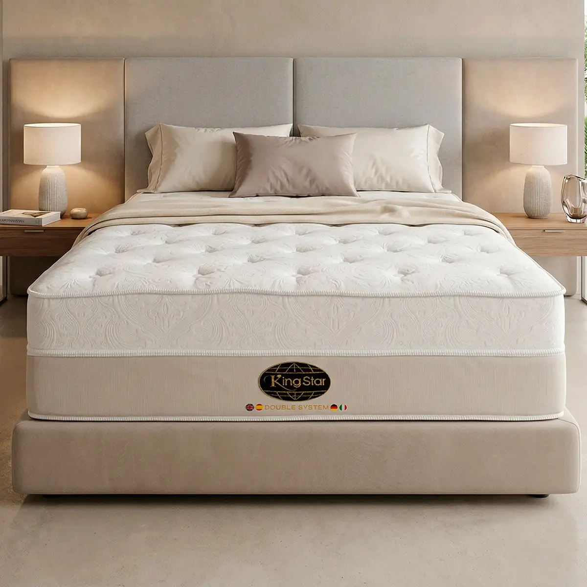 Colchão King Star Firme Ensacadas e Mini Ensacadas New Double System