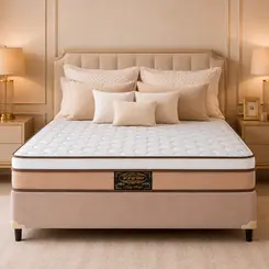 Conjunto Cama Box King Star King Hotel — Colchão Molas Ensacadas + Base Box, Intermediário — 30 Noites + 1 Ano de Garantia