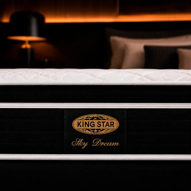 Conjunto Cama Box Sky Dream Plus Molas Ensacadas | King Star