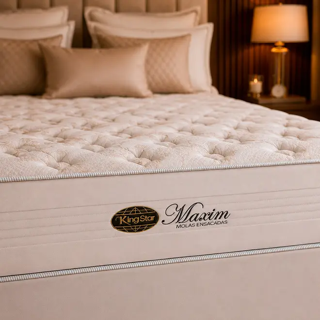 Conjunto Cama Box Maxim Molas Ensacadas | King Star