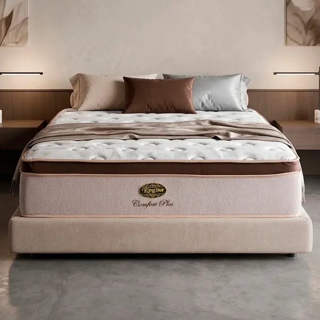 Colchão King Star Extra Macio Molas Ensacadas Comfort Plus