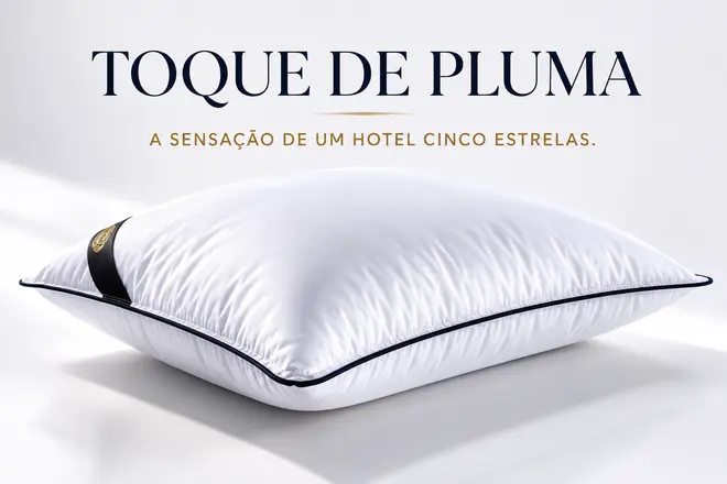 Travesseiro Hotel Collection Toque de Pluma