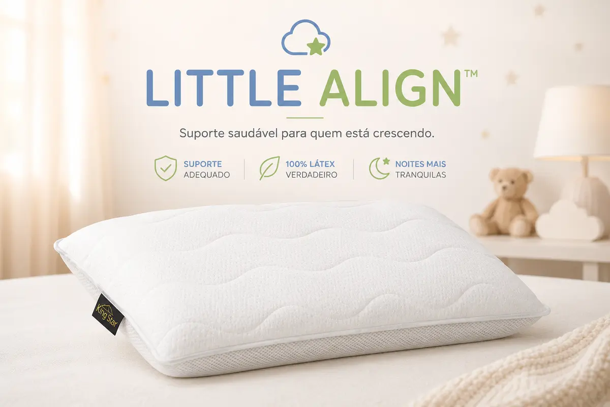 Pillow Kids com suporte saudavel para quem esta crescendo