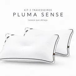Travesseiro Pluma Sense Duo
