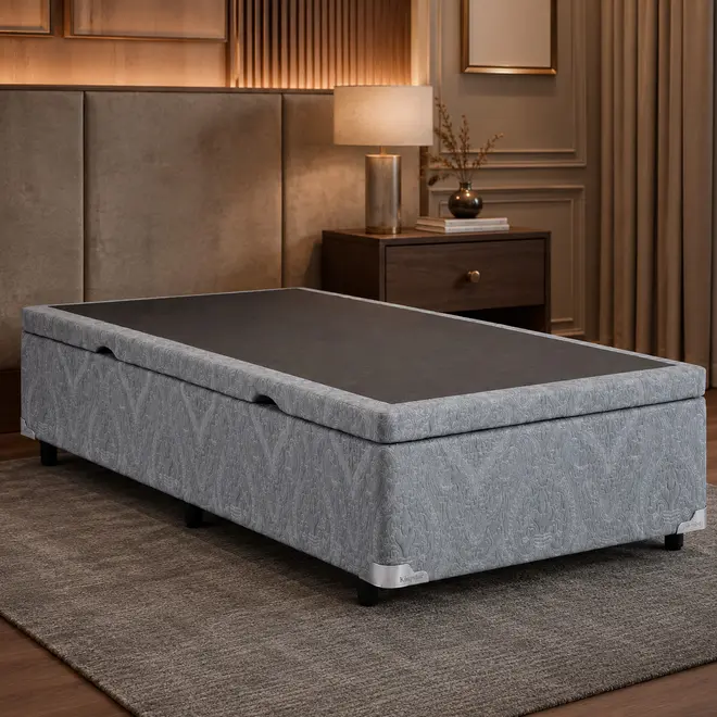 Base Cama Baú Abertura Lateral King Star Presidencial
